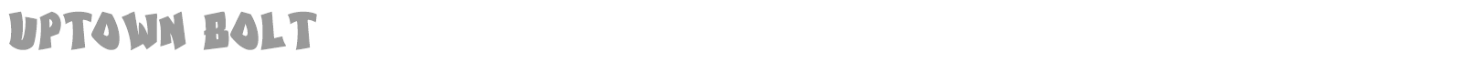 Uptown Bolt font preview